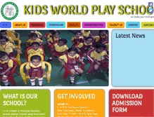 Tablet Screenshot of kidsworldplayschool.com